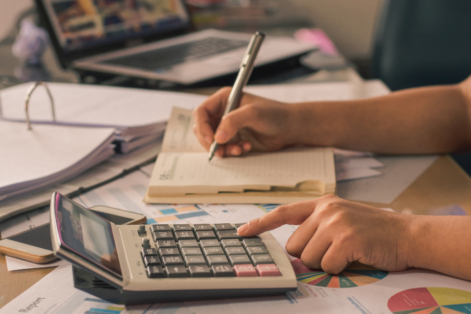 A week planner open on a desk