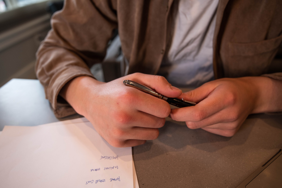 A supply agreement being reviewed on a desk